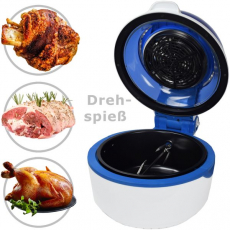 Syntrox AF-1400W-23_Blue Turbo-Heißluftfritteuse Airfryer mit LED-Display