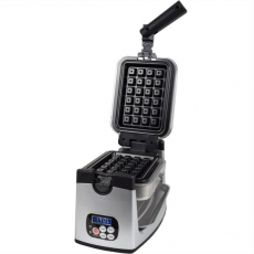 Syntrox WMR-1600W Waffeleisen für Belgische Waffeln rotierend Edelstahl