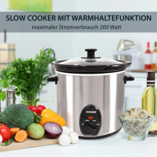 Syntrox SC-300M Deli 3,0 L Slow Cooker Edelstahl