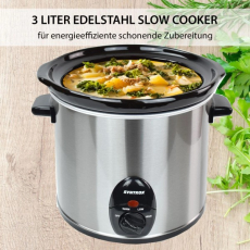 Syntrox SC-300M Deli 3,0 L Slow Cooker Edelstahl