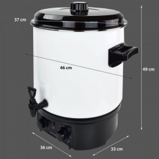 Syntrox GK-1800W-W-27L-1 Einkochautomat Glühweinkocher 27 Liter