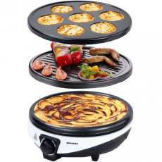 Syntrox CM-1000W-Luzern 3 in 1 Crepemaker Pancakemaker Grill Luzern