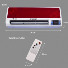 Syntrox Heater-LPS-1 Heizlüfter Eltan mit Wandhalterung Klimafreundlich