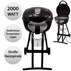 Syntrox STG-2000W Elektrogrill Grillwagen BBQ Grill Balkongrill