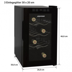 Syntrox WK-25L-8-3 8 Flaschen Getränkekühlschrank Daneb