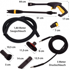 Syntrox HDVC-2500W Hochdruckreiniger & Industriesauger Grumium 2 in 1