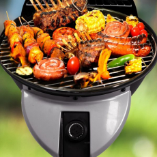 Syntrox STG-2000W Elektrogrill Grillwagen BBQ Grill Balkongrill