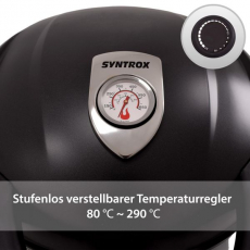 Syntrox STG-2000W Elektrogrill Grillwagen BBQ Grill Balkongrill