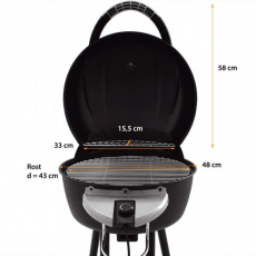 Syntrox STG-2000W Elektrogrill Grillwagen BBQ Grill Balkongrill
