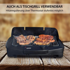 Syntrox STG-2200W Elektrischer Tischgrill und Standgrill mit Ablagen