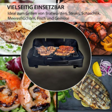 Syntrox STG-2200W Elektrischer Tischgrill und Standgrill mit Ablagen