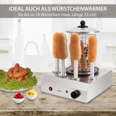 Syntrox HDM-4 Hot Dog Maker mit 4 Spießen Würstchenwärmer