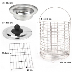 Syntrox HDM-4 Hot Dog Maker mit 4 Spießen Würstchenwärmer