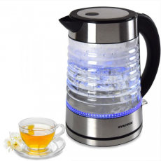 Syntrox WK-2000W-1.7G_Agua-1 Edelstahl Wasserkocher mit blauem LED