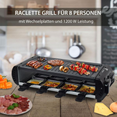 Syntrox RAC 1200W Liestal Design Raclette 4 Wechselplatten