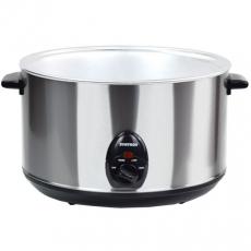 Syntrox SC-560M Deli 5,6 Liter Edelstahl Slow Cooker mit Warmhaltefunktion