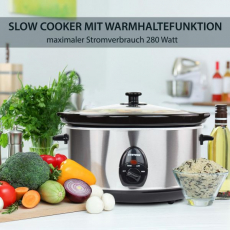 Syntrox SC-450M Deli 4,5 L Slow Cooker Edelstahl