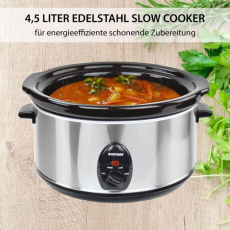 Syntrox SC-450M Deli 4,5 L Slow Cooker Edelstahl