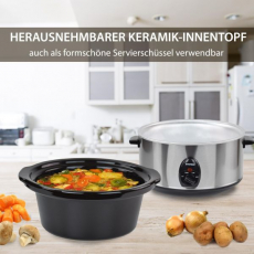 Syntrox SC-450M Deli 4,5 L Slow Cooker Edelstahl