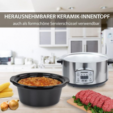 Syntrox SC-350D 3,5 Liter Digitaler Slow Cooker mit Timer