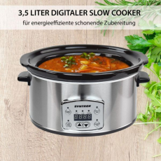 Syntrox SC-350D 3,5 Liter Digitaler Slow Cooker mit Timer