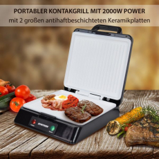 Syntrox KG-2000W Kontaktgrill XXL mit Keramikplatten