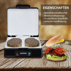 Syntrox KG-2000W Kontaktgrill XXL mit Keramikplatten