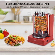 Syntrox ROT-1400W-RED-Avila Döner & Kebab Grill Avila mit Kontrollleuchte