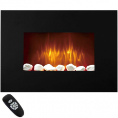 Syntrox WKF-2000W Jordi wall fireplace with remote control Black