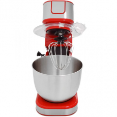 Syntrox KM-5.5L De Luxe Inox Rot Küchenmaschine Zosma Fleischwolf & Mixer