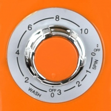 Syntrox WM-380W Orange 3,0 Kg Waschmaschine mit Schleuder