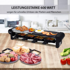 Raclette Grill für 4 Personen Syntrox RAC-600W Thurgau Edelstahl