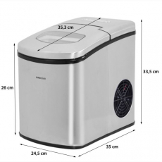 Syntrox GG-280W_Inox-1 Eiswürfelmaschine Tremad Eiswürfelbereiter