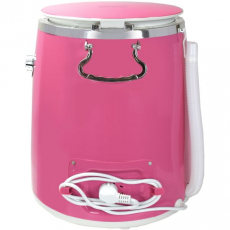 Syntrox WM-380W_Pink-Lila 3,0 Kg Waschmaschine mit Schleuder
