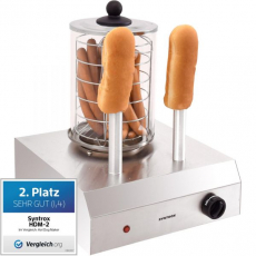 Syntrox HDM-2 Hot Dog Maker mit 2 Spießen Würstchenwärmer