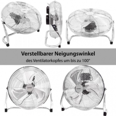 Syntrox SV-100W Hochgeschwindigkeits-Ventilator Ralf Chrome