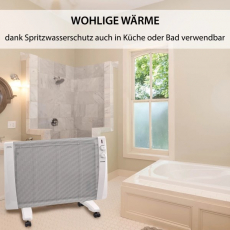 Syntrox WW-2400W Wärmewelle Dubhe Heizgerät 2400W Infrarot Stand & Wandgerät weiß