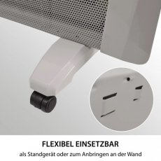 Syntrox WW-2400W Wärmewelle Dubhe Heizgerät 2400W Infrarot Stand & Wandgerät weiß