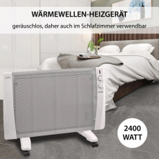 Syntrox WW-2400W Wärmewelle Dubhe Heizgerät 2400W Infrarot Stand & Wandgerät weiß