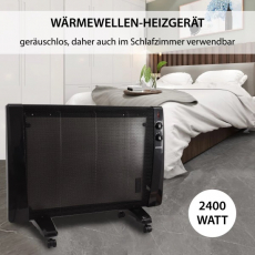 Syntrox WW-2400W Wärmewelle Dubhe Heizgerät 2400W Infrarot Stand & Wandgerät schwarz