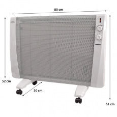 Syntrox WW-2400W Wärmewelle Dubhe Heizgerät 2400W Infrarot Stand & Wandgerät weiß