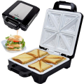 Syntrox SM-1600W-XLC Sandwichmaker mit Keramikplatten Thermostat und Edelstahldekor