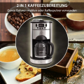 BOB HOME 2587 Kaffeemaschine mit Mahlwerk Edelstahl 1000 Watt