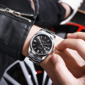 Heyang CJNS196293003CX Mens Automatic Quartz Watch Silver Black