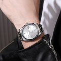 Heyang CJNS196293002BY Mens Automatic Quartz Watch Silver Silver