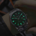 Heyang CJNS196293001AZ Mens Automatic Quartz Watch Silver Green
