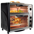 Syntrox BO-3142A-1 42 liter stainless steel double oven with BBQ and rotisserie