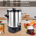 Syntrox GK-2000W-SS-27L-1 Einkochautomat Glühweinkocher 27 Liter Edelstahl