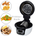 Syntrox AF-1400W-25 black turbo hot-air fryer