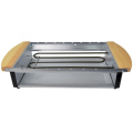 Syntrox RAC-1200W-Uri Edelstahl Raclette Grillplatte und Heißem Stein